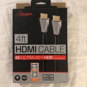 Rocketfish 4 foot HDMI Cable 4K Ultra HD & HDR